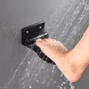 Mattes de bain Pleeur de douche Tabouret de pied Mur Mur mural Espace pliant en aluminium Pédales de salle de bain non glip