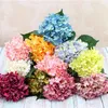 Fleurs décoratives Luanqi Fleur artificielle Hortensia Branche maison Décor de mariage Autum Silk Plastique de haute qualité Salle de fête