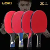 Loki Eseries Table Tennis Racket Professional Blade Ping Ping Pong Paddle High Elastic Rubber 240511