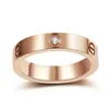 Starry Ring Love Rings Nail Ring Designer For Womens Titanium Steel Rose Gold Silver plaqué avec un diamant complet pour l'homme des bagues