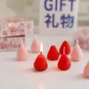 5Pcs Candles 1 Set Strawberry Scented Aromatic Candles Guest Gift Decorative Scented Candles Fruit Food Candles Boxes