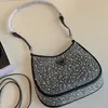 Fashion Fashion Fashion Shinny Bags Sacs de mariée Soirée de soirée Diamants Bling Bling Perles de luxe Designer sac fourre-tout Femme Blanc Black Handle Pours