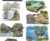 Dali Yunnan Landschaft Architektur Rand Magnet Tourismus Souvenirmalerei Magnetic Kälters Sticker Sammlung Dekoration 240428