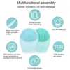 47KA Cleaning High quality facial cleaning brush facial skin care tool waterproof silicone electric sonic cleaning facial beauty massager d240510