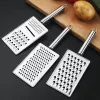 Rostfritt stål vegetabiliskt grater potatis morot gurka grater citron zester ost rit hållbar bärbar grönsaksfruktskalare zz