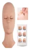 Lash Mannequin Head Extension Extension Kit de formation Kit de remplacement des paupières de maquillage en silicone Practice des cils outils de tête 2206163497109