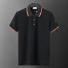 Męska koszulka polo Polos Hot Letnie Wzory haftowe z literami TEES Krótkie koszule na szyi klapowe Tops Asian Size S-3xl