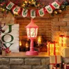 Feestdecoratie Kerstmis LED Candlestick Lamp Small Night Bar Desktop Energy Saving Sliding Switch Tool Supplies Jaar