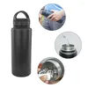 Lagringsflaskor Multifunktionell vattenflaska och skyddar dina värdesaker Rostfritt stål Drink Tumbler Portable Travel 667A