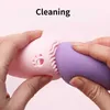 Ferramentas de maquiagem Purple Soft Silicone Cosmetic Mixer Sponge Box Holder Belas Beauty Poff Buff Mixer Spot Sponge Makeup Egg Box D240510