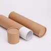 Presentförpackning 30 st/parti 200/250 gram kraft papper kartong cylinder cylinder runda burk flaskförpackning box kartong tavla grossist