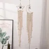 Gobeliny Macrame Dream Catcher Nordic Moon Star Hanging Wall Tobestry Ramadan Dekoracja do domu Eid Mubrack Room Decor Boho Kid Nursery