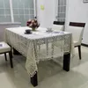 Tanta de mesa Tanta de casamento vintage Lacey para toalhas de mesa Retângulo de jantar de barriga/capa de café redonda mão