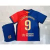 Soccer Jerseys Men's Tracksuit 24-25 Bar S Home No. 9 Football Jersey Children's Two Digital Print Taille 14-30