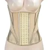 3-layer long torso womens shaping strong latex waist trainer exercise hourglass with waist decals Fajas steel bones 240507