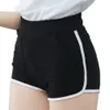 Cauvre Coton Yoga Shorts pour femmes Summer Sports Fitness Skinny Slim Pocket High Taist Gym Stretchy Gym Pants courts 240509