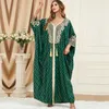 Abbigliamento etnico Ramadan Muslim Fashion Scarf Dress Eid Al Fitr Abaya Dubai Trkiye ISLAMIC INDIA ABBIGLIAMENTO PAKISTAN ABAYA AFRICA KAFTAN ROBEL2405