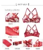 Bras Sets 2023 Sexy Bikini Letter Rhingestone Bra Brief Push Up Women Lingerie Panties Set Party Underwear Y240513