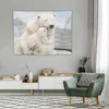 Tapisserier isbjörn och baby tapestry rum dekor söt tapet vägg