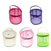 Storage Bags Portable Wire Mesh Weaving Round Wool Bag Yarn Crochet Organizer Knitting Baskets Lightweight