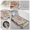 Carpets Eiffel Tower Flowers Carke Retro Style Butterfly Kitchen Paillomat Bedroom Bath Planchers Tapis Porte de porte Tapis Rapis Home Decor