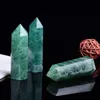 Fluorite verde naturale a fluorite arrofondato di energia lucida per arti ornamenti bacchette di guarigione minerale reiki abilità grezza pilastri di quarzo btmmn wvwcp