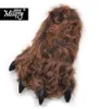 Millffy zabawne kapcie grizzly niedźwiedź pluszowy pazur pazurowy pazur maluchów kostium 2011257557387