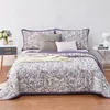 Set di biancheria da letto a sabbia di cotone a tre pezzi lavati jacquard trapunta trapunta moderna set sottile minimalista