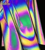 50 cm140 cm reflektierendes Stofftuch Material Nähen hell Retro Reflexion Magie Gradientenfarbe DIY Stoff T2008129743474