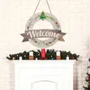 Parti Dekorasyonu Değiştirilebilir karşılama işareti Noel Ön Kapı Duvar Asma sundurma