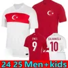 Turkiye Calhanoglu Soccer Jersey 2024 Euro Cup Turkey National Team Home Away Away Away Kokcu Yildiz Enes Calhanoglu Shirt da calcio Kit Kids Top