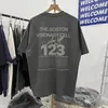 T-shirt de bonne qualité RRR123 hommes Femmes Fabric Unisexe Style d'été décontracté RRR123 Gray Fashion Femmes T-shirt Crop T-shirt Men Vêtements 240511