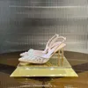 Невеста сандалий каблуки сандалии Золушка Слинг -обрачный насос с хрустальным украшенным сексуальным кружевом с закрытыми пальцами пальцами пальца