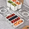 Bouteilles de rangement Boîte de fruits Portable Ventilate Partement avec couvercle Contrôle de contenu de légumes pour animaux de compagnie