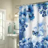 シャワーカーテン庭の装飾的なバスルームカーテン付きの装飾的なバスルームカーテン