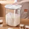 Garrafas de armazenamento cozinha selada transparente arroz bucket doméstico especificação dupla, tipo de insetos e umidade resistente a umidade jarra