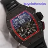 RM Mechanical Watch Watch RM011-FM NTPT Carbon Fiber Знаменитая роскошная Scuderia Team Limited