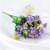 Dekoratif Çiçekler Yapay Çiçek Düğün El Taşımı Küçük Daisy 28 Baş Atlama Orkide Krizantem İmitasyon