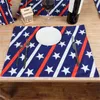 Mats de mesa Y1UB Conjunto de 4 partidos American Pattern Placemats Decorações de jantar