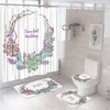 Rideaux de douche cactus rideau ensemble décor de salle de bain cactus great baignoire étanche avec des tapis de bain non glissant couvercle de toilette