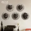 Figurines décoratives Angry Animal Head Creative Resin Wall Decoration Bourse / King Kong / Lion / Tiger / Wolf Hanging Ornements Gift