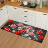 Carpets Christmas Kitchen Tapis chambre Entrée Dororrug 3D Modèle de maison Décoration de sol de la maison Salle de bain Tapis