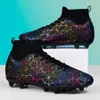 Chaussures de soccer professionnel masculines FG Training Boots Boots Sneakers Long Pikes Outdoor Colaits confortables Grass respirant 240507