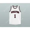 Custom Any Name Any Team GIL 1 WOLVES HIGH SCHOOL BASKETBALL JERSEY All Stitched Size S-6XL Top Quality