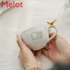 Tassen raffinierte und einfache kreative Erleichterung Vogel Keramik Kaffee Set Nachmittagstee Duft Tasse Untertasse Exquisites