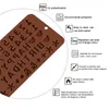 Stampi da forno a alfabeto in alfabeto lettere di stampo silicone lettere di decorazione di torta cioccolato vasso