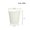 Tass jetables Paies 50 / 100pcs Papier blanc 4 oz tasse de thé lait Juice café Eco Bureau des ménages Accessoires de fête