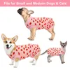 Hondenkleding kat verzorgt kleding zacht katoenen huisdier behandeling uniform honden kleding jumpsuit voor kleine middelgrote katten pitbull