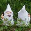 Lethogety Middle Finger Figur Ornamente, Funny Garden Gnome Outdoor Statuen 5,9 Zoll frecher Raucherzwerg -Zwerg -Skulpturendekoration für Rasenterrasse