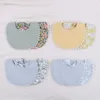 Bibs Burp Cloths Thick cotton Gaussian baby bib absorbent baby lace bib newborn accessories Burp Cloths Bandana Scarf Stuff suitable for boys and girls d240513